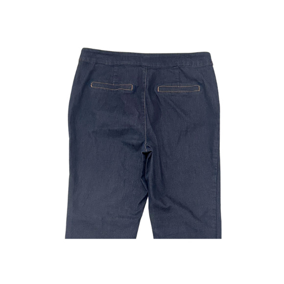 Chico’s The Platinum Trouser Wide-Leg Pants Stretch Denim Blue Women 1.5R (M10) - Picture 5 of 9